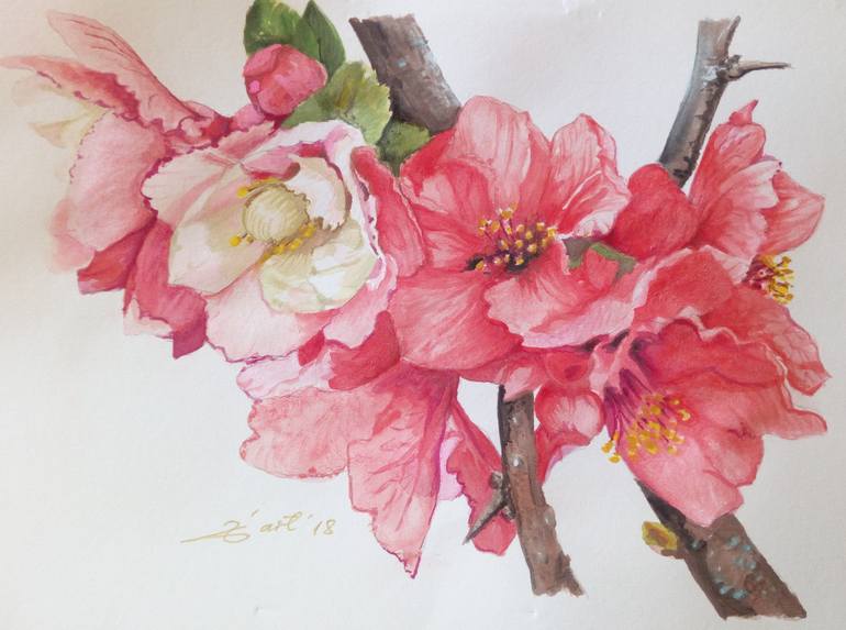 770x573 Saatchi Art Blossom Painting By Jaca Sokolovic Begic - Blossom Painting