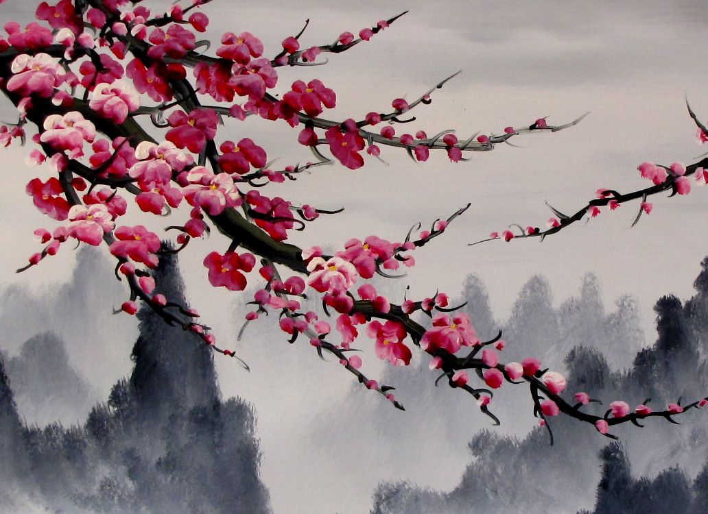 1032x750 Cherry Blossom Painting 832 Cherry Blossom Painting 1.jpg Art - Blossom Painting