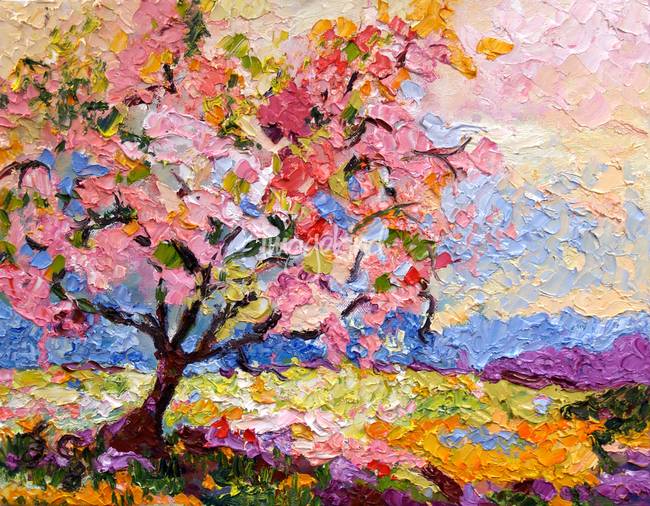 Blossom Tree Painting at PaintingValley.com | Explore collection of ...
