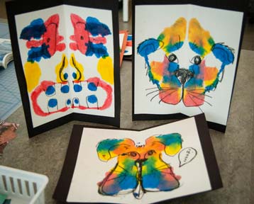 358x288 Inkblot Creatures Carle Museum - Blot Painting