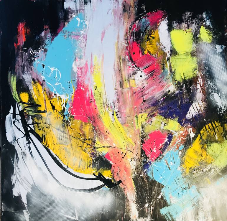 770x750 Saatchi Art La Vie Painting By Suely Blot - Blot Painting