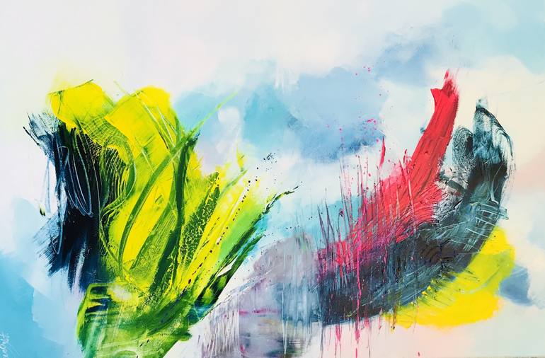 770x506 Saatchi Art Paradis Fleuri Painting By Suely Blot - Blot Painting