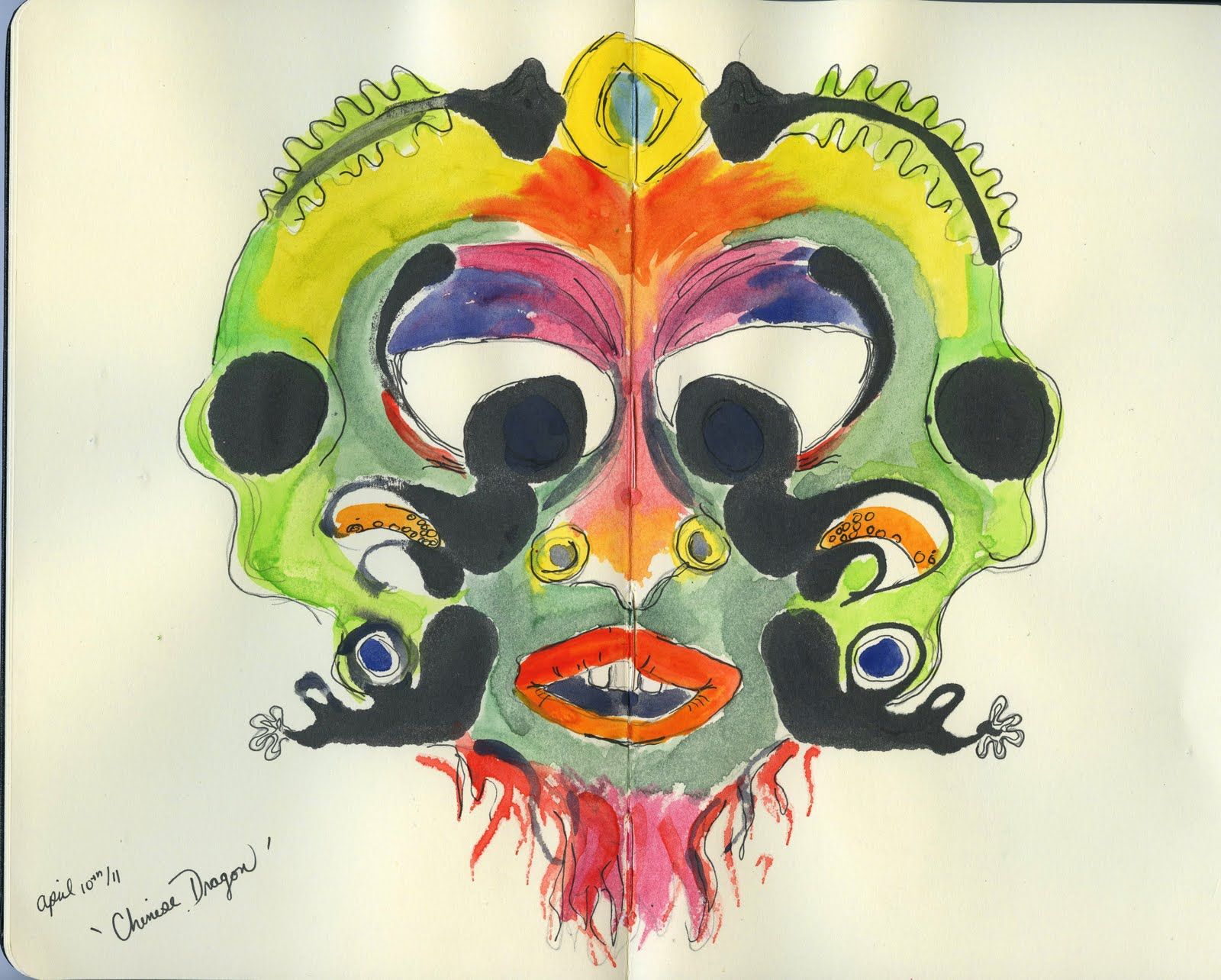 1600x1284 Ink Blot Painting - Blot Painting