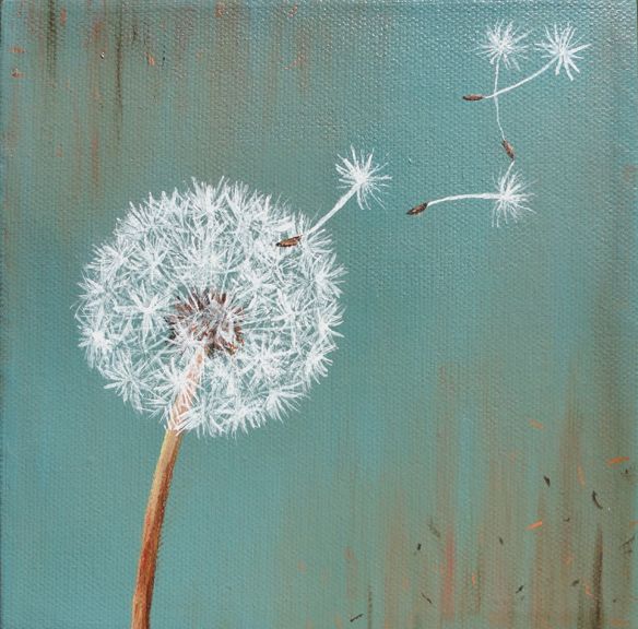 584x576 He'D Given Me A Picture He'D Done Of A Dandelion. It Was A Lovely - Blowing Dandelion Painting