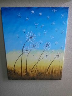 236x314 How To Paint Dandelions Blowing In The Wind By Mr. Otter Art - Blowing Dandelion Painting