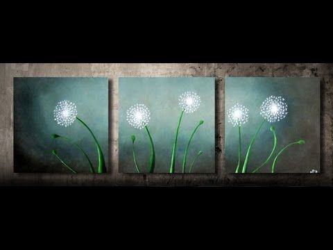 480x360 How To Paint Dandelions - Blowing Dandelion Painting