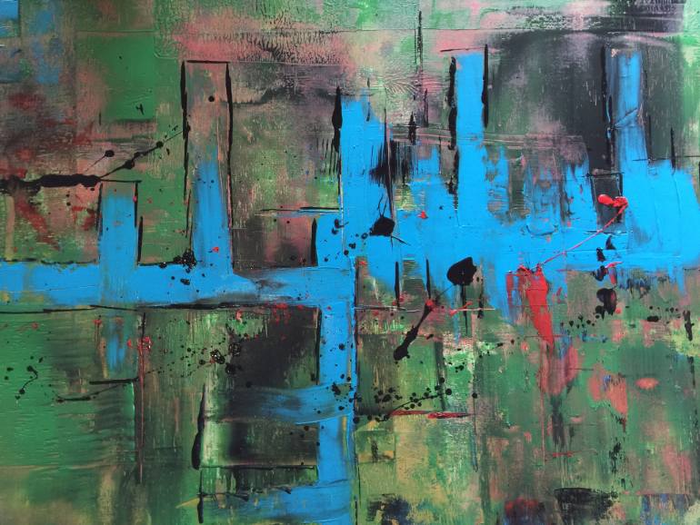 770x578 Saatchi Art Blu Note Painting By Carrie Ellison - Blu Painting