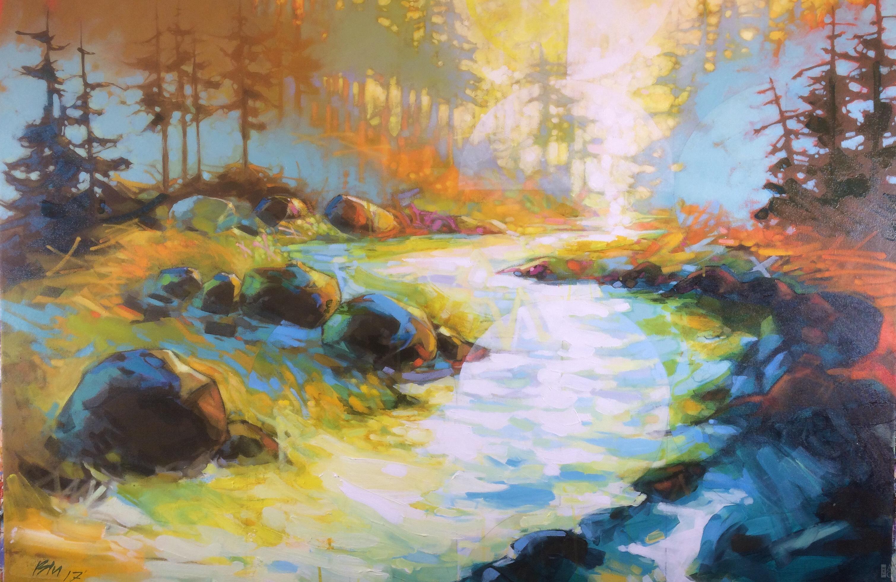 3020x1962 Victoria Painter Blu Smith The Avenue Gallery - Blu Painting