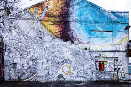 500x333 En] The Battle For Middle Earth Is Being Fought In Bologna Blu'S - Blu Painting