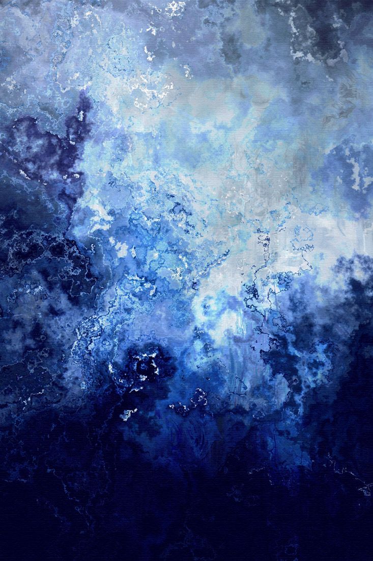733x1100 Sapphire Dream Cianelli Studios Abstract Art Large Abstract - Blue Abstract Canvas Painting