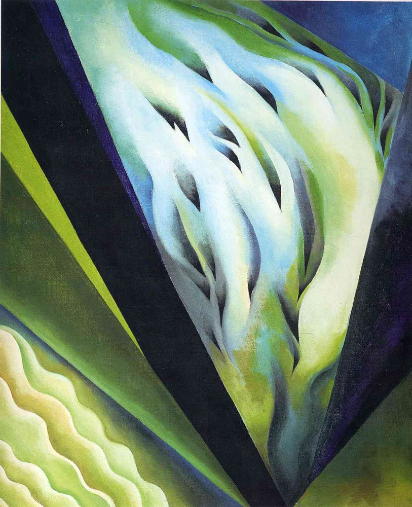 813x1000 Blue And Green Music By Georgia O'Keeffe - Blue And Green Music Painting