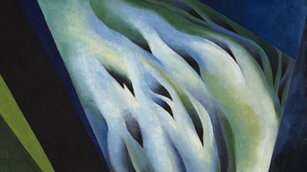 1023x575 Georgia O'Keeffe, 1887 1986 Her Paintings Showed Her Love - Blue And Green Music Painting
