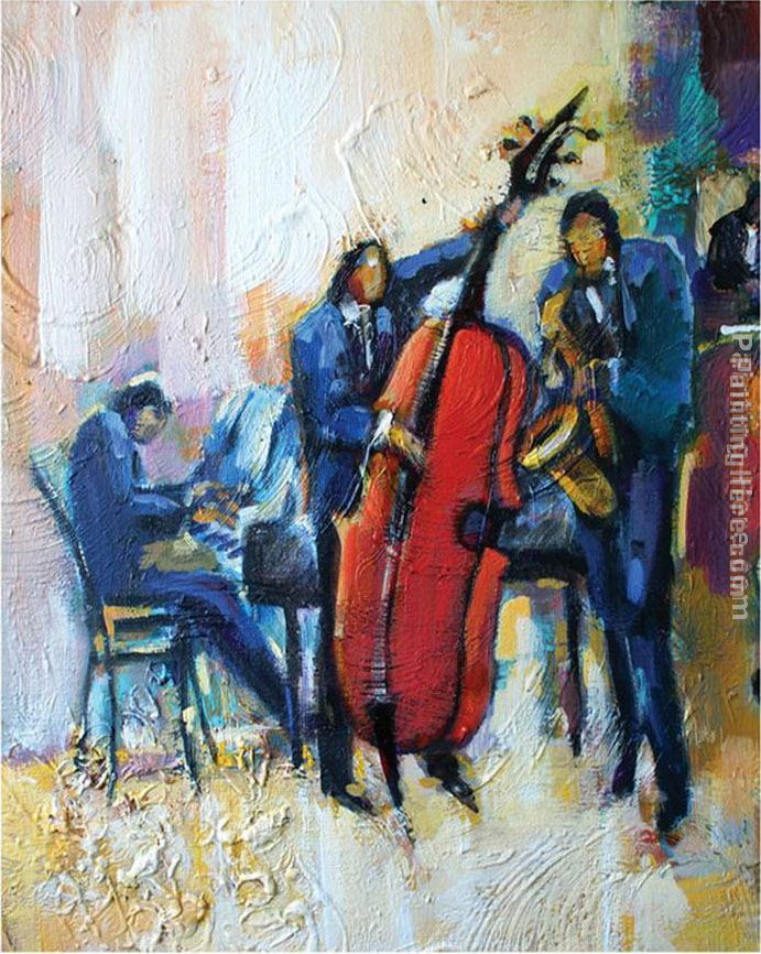 691x866 Maya Green The Passion Of Music Painting Anysize 50% Off - Blue And Green Music Painting