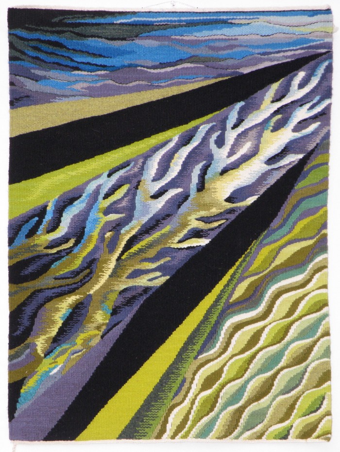 700x929 Terry Olson - Blue And Green Music Painting