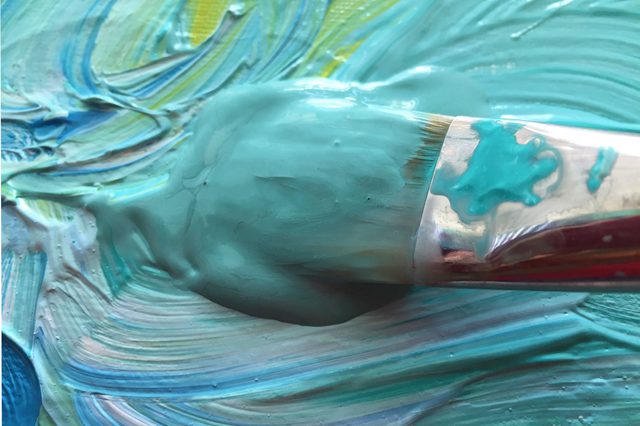 640x426 How To Make The Color Aqua Hunker - Blue And Green Painting