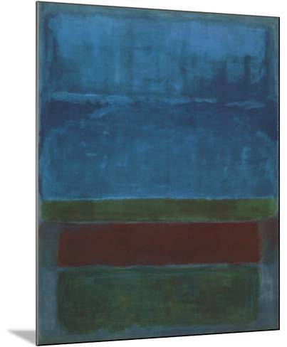 403x488 Blue, Green, And Brown Art Print By Mark Rothko - Blue And Green Painting
