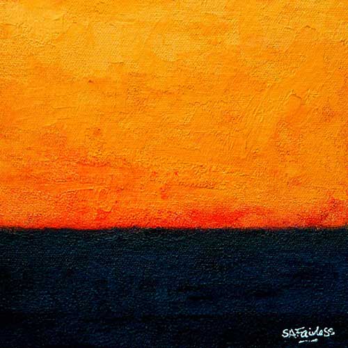 500x500 Orange And Blue - Blue And Orange Painting