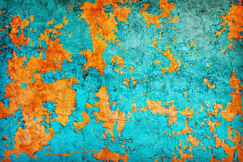 800x533 Abstract Texture - Blue And Orange Painting