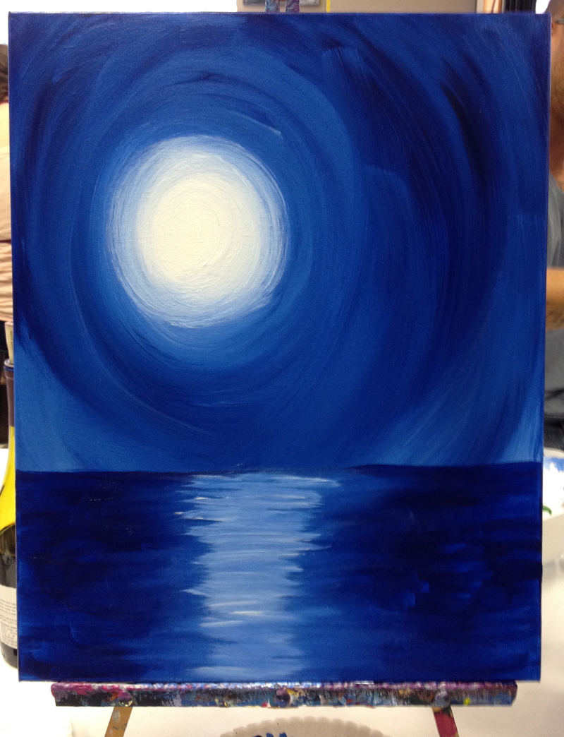 800x1044 Painting With A Twist The Simple Things - Blue And White Painting