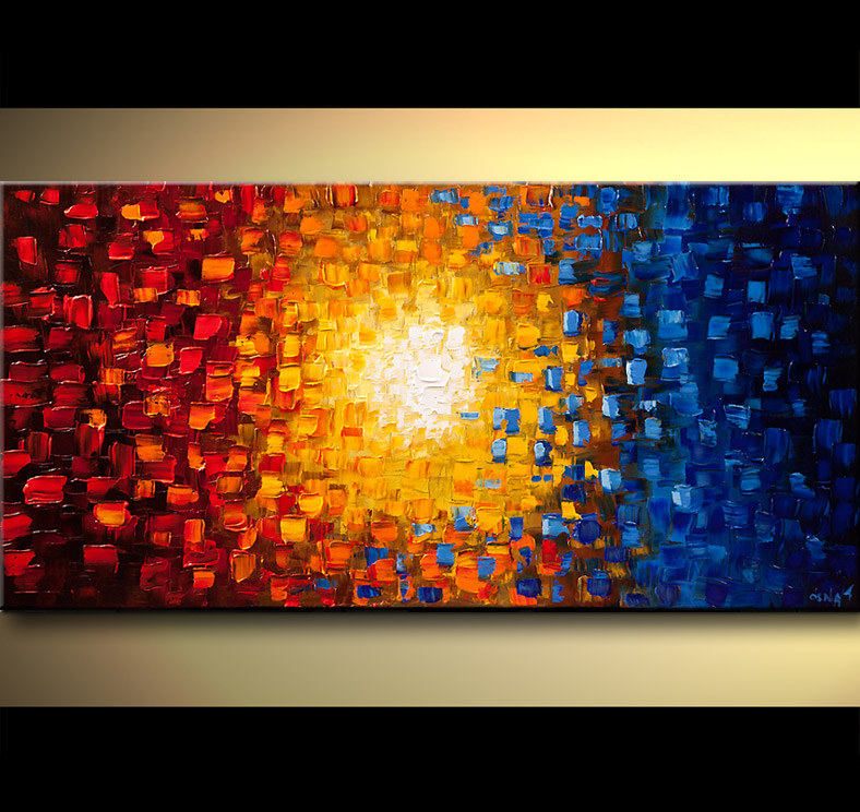 788x744 Painting - Blue And Yellow Painting