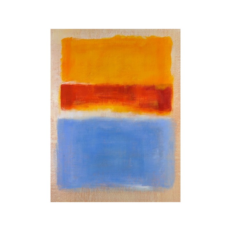 800x800 Yellow Red Blue By Mark Rothko Oil Painting Reproductions - Blue And Yellow Painting