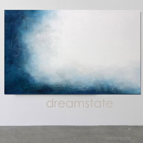 500x500 Buy Original Abstract Wall Art, Modern Landscape Paintings - Blue Art Painting