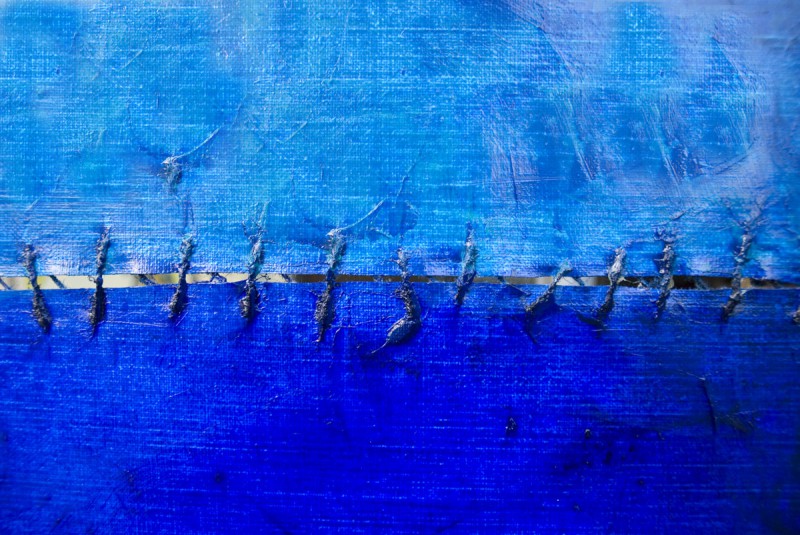 800x535 Who Is Afraid Of Blue Color Field By Hester Van Dapperen - Blue Art Painting