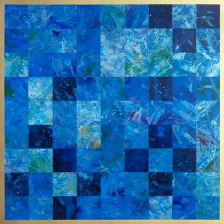 450x450 Abstract Fine Art By Greg High - Blue Art Painting
