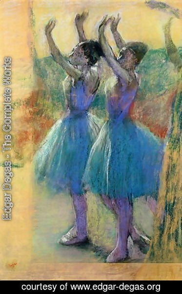 373x600 Edgar Degas - Blue Ballerina Painting