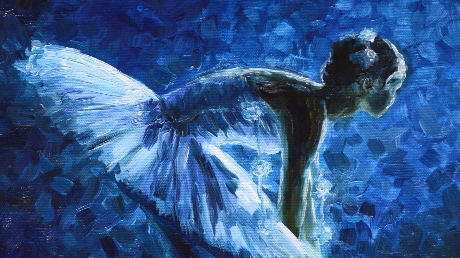 Blue Ballerina Painting at PaintingValley.com | Explore collection of ...