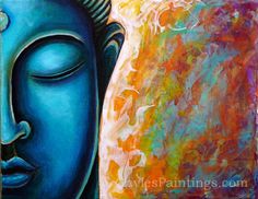Blue Buddha Painting