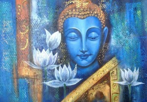 300x208 Paintings - Blue Buddha Painting