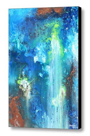 Blue Canvas Painting at PaintingValley.com | Explore collection of Blue ...