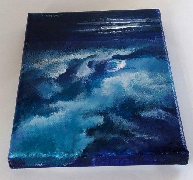 Blue Canvas Painting at Explore collection of Blue