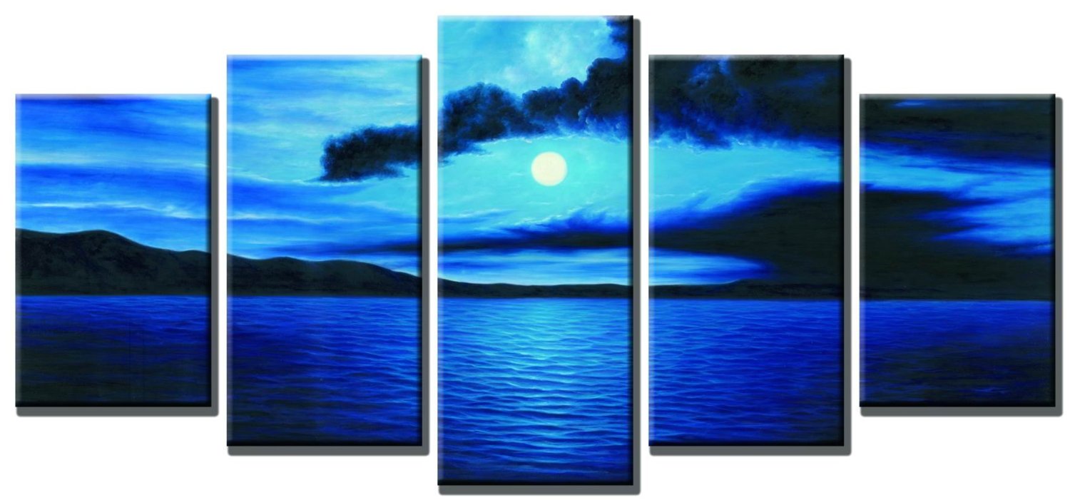 Blue Canvas Painting at Explore collection of Blue