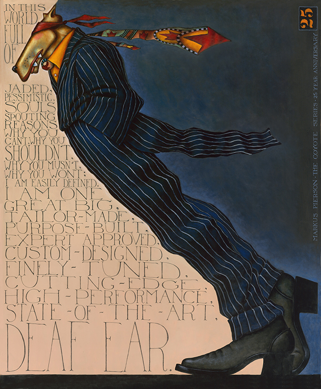 640x775 The Art The Blue Coyote Supper Club - Blue Coyote Painting