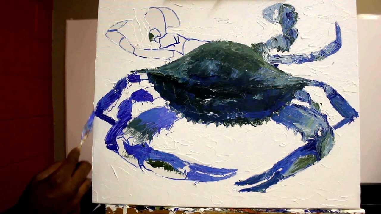 Blue Crab Painting