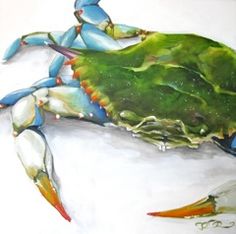 236x234 Anatomy Of A Blue Crab Rivah House - Blue Crab Painting