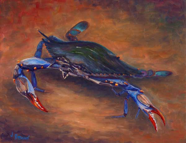 600x463 She Crab - Blue Crab Painting