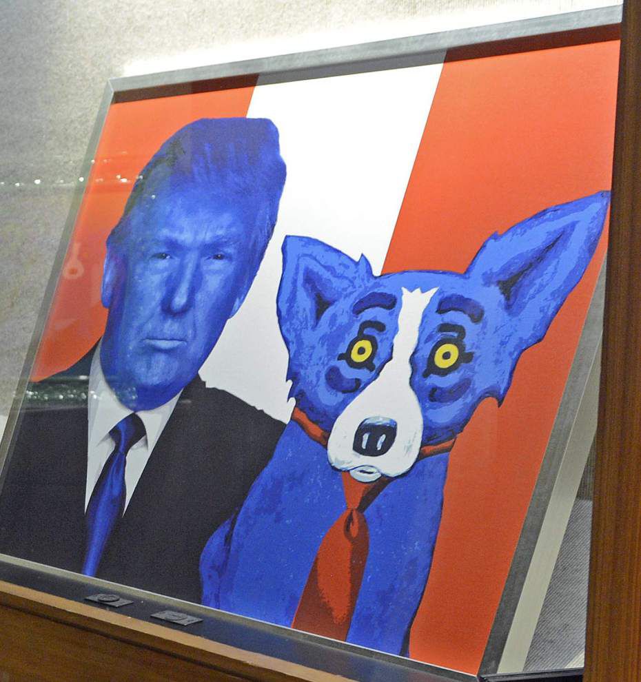 930x990 Most Recent George Rodrigue Work On Display - Blue Dog Painting