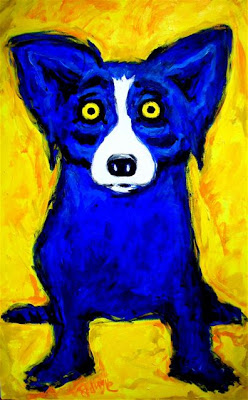 248x400 Musings Of An Artist's Wife Blue Dog The Dark Period, 2006 7 - Blue Dog Painting