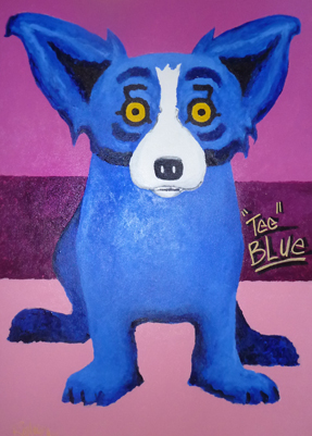 287x401 Blue Dog George Rodrigue Art For Sale - Blue Dog Painting