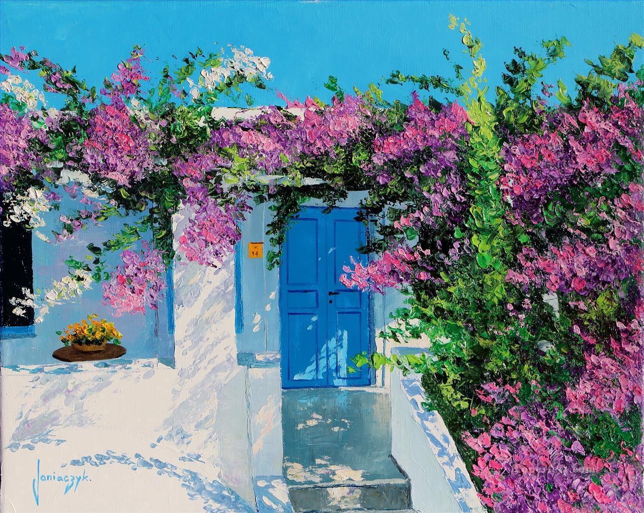 Blue Door Painting at PaintingValley.com | Explore collection of Blue ...