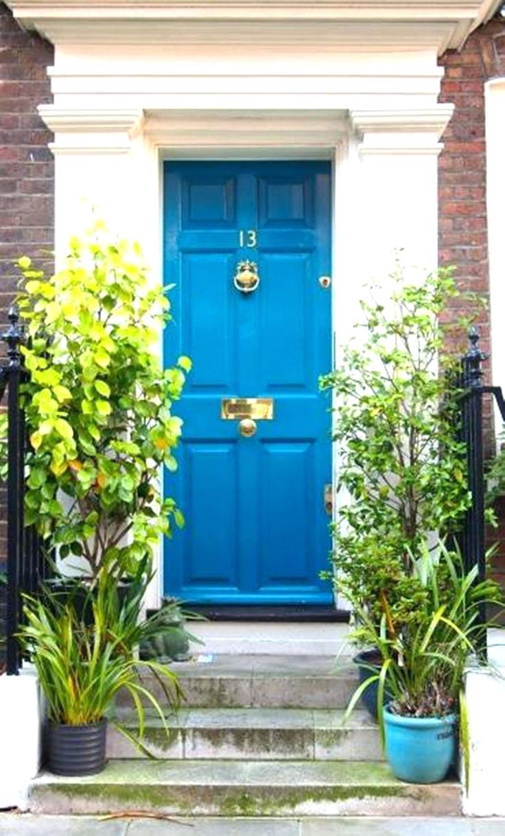 736x1218 Front Doors Compact Painting The Front Door For Contemporary - Blue Door Painting
