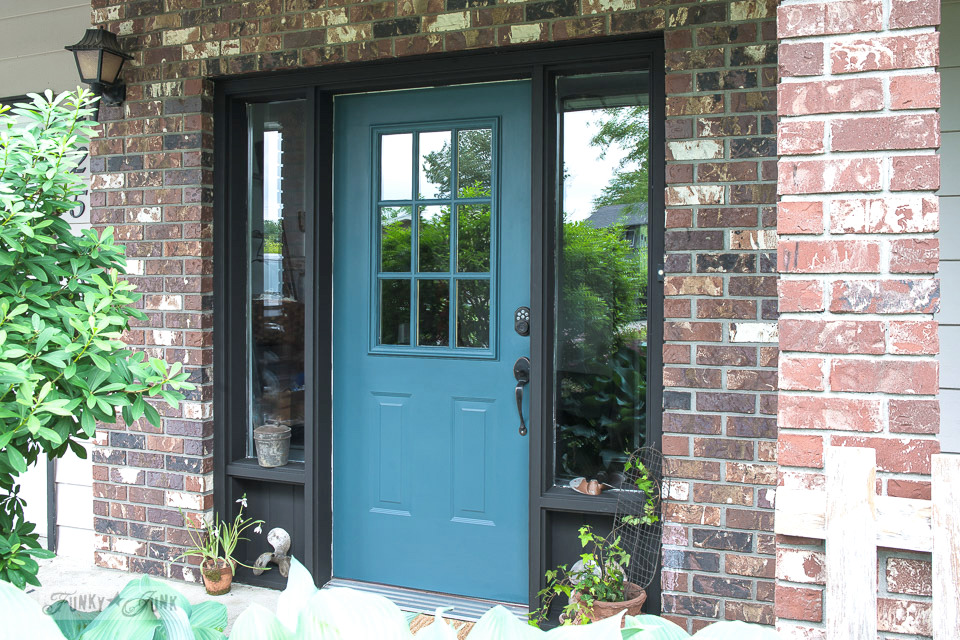 960x640 Industrial Front Door Redo With Painting Tipsfunky Junk Interiors - Blue Door Painting