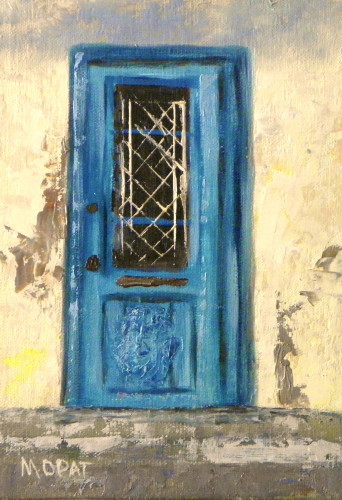 342x500 Mary Opat Art July 2014 - Blue Door Painting