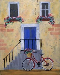 240x300 Social Artworking The Blue Door - Blue Door Painting