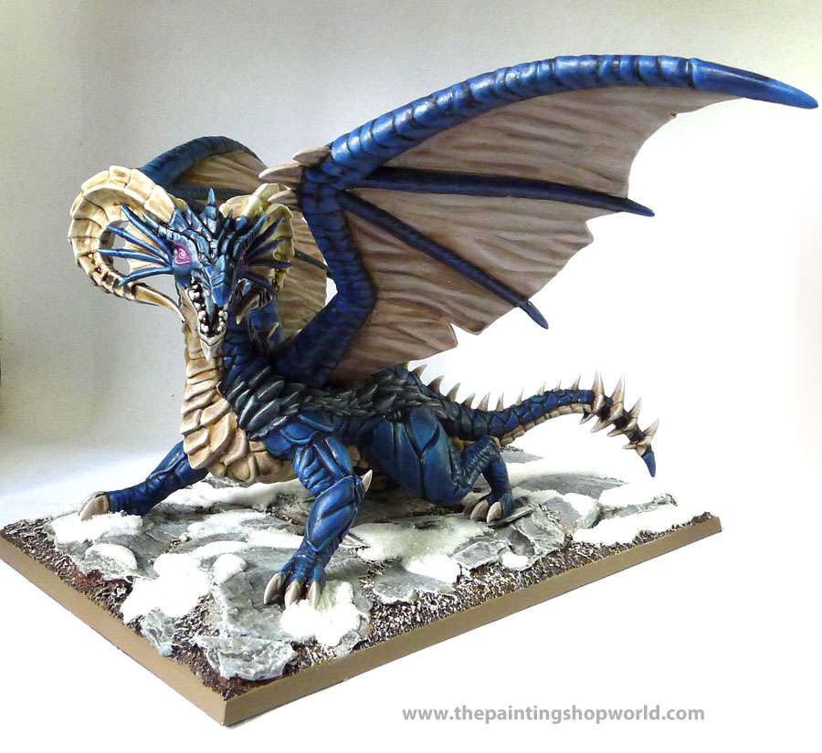 900x825 Ice Blue Dragon The Painting Shop - Blue Dragon Painting