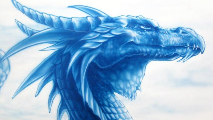 720x405 The Blue Dragon - Blue Dragon Painting