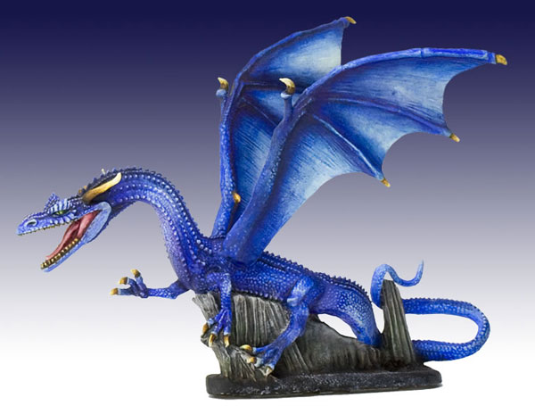 600x455 Blue Dragon - Blue Dragon Painting